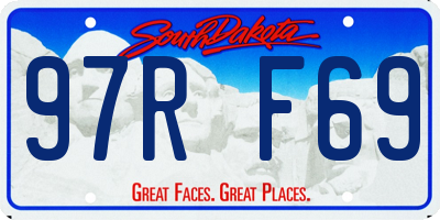 SD license plate 97RF69