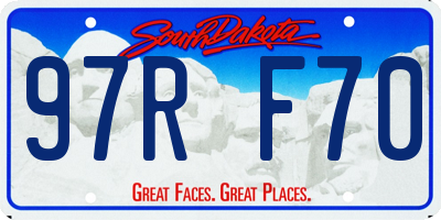 SD license plate 97RF70