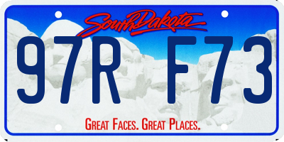 SD license plate 97RF73