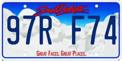 SD license plate 97RF74
