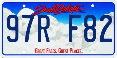 SD license plate 97RF82