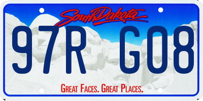 SD license plate 97RG08