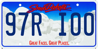 SD license plate 97RI00