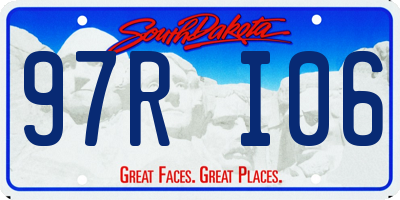 SD license plate 97RI06