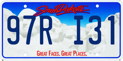 SD license plate 97RI31