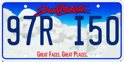 SD license plate 97RI50