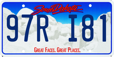 SD license plate 97RI81