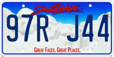 SD license plate 97RJ44