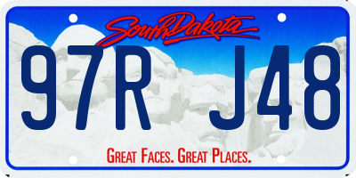 SD license plate 97RJ48