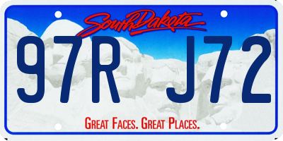 SD license plate 97RJ72