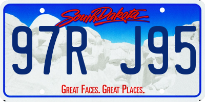 SD license plate 97RJ95