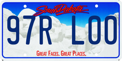 SD license plate 97RL00