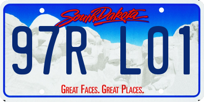 SD license plate 97RL01