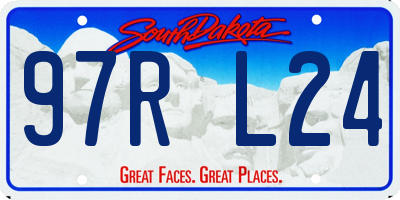 SD license plate 97RL24