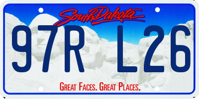 SD license plate 97RL26