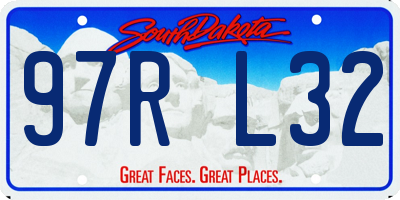 SD license plate 97RL32