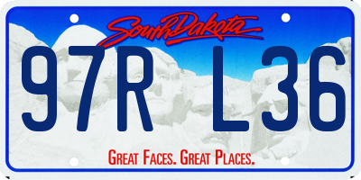 SD license plate 97RL36