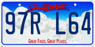 SD license plate 97RL64