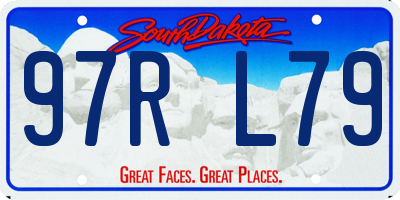 SD license plate 97RL79