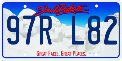 SD license plate 97RL82