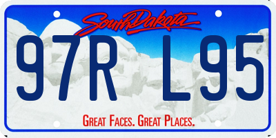 SD license plate 97RL95