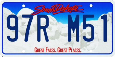 SD license plate 97RM51