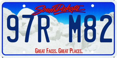 SD license plate 97RM82