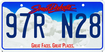 SD license plate 97RN28
