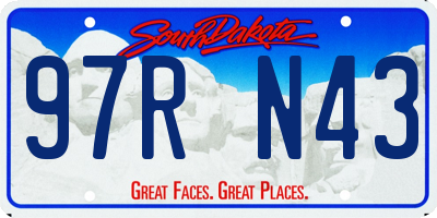 SD license plate 97RN43