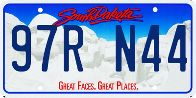 SD license plate 97RN44