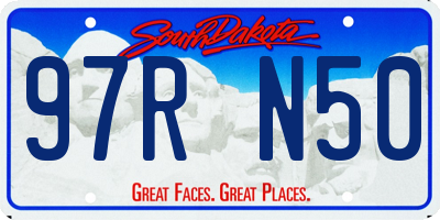 SD license plate 97RN50