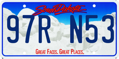 SD license plate 97RN53