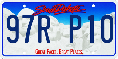 SD license plate 97RP10