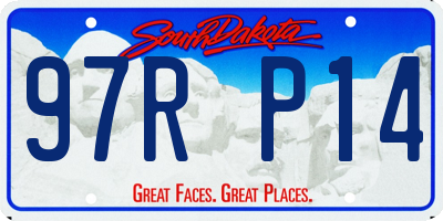 SD license plate 97RP14