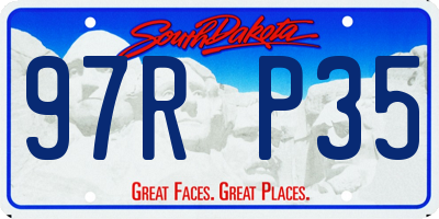 SD license plate 97RP35