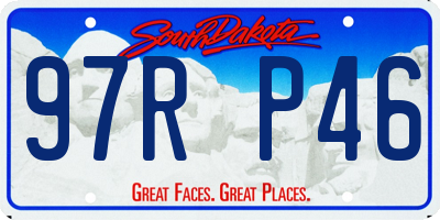 SD license plate 97RP46