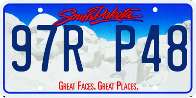SD license plate 97RP48