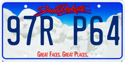 SD license plate 97RP64