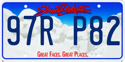 SD license plate 97RP82