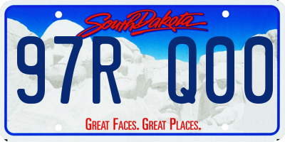 SD license plate 97RQ00