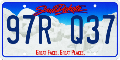SD license plate 97RQ37