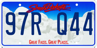 SD license plate 97RQ44