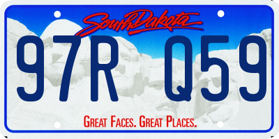 SD license plate 97RQ59