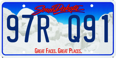 SD license plate 97RQ91