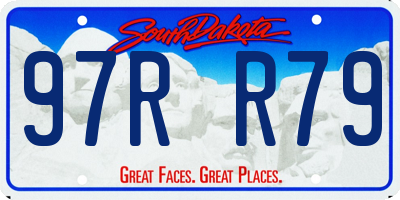 SD license plate 97RR79