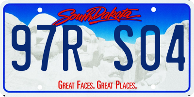 SD license plate 97RS04