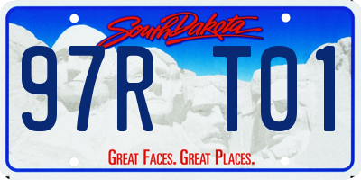 SD license plate 97RT01