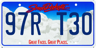 SD license plate 97RT30