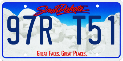 SD license plate 97RT51
