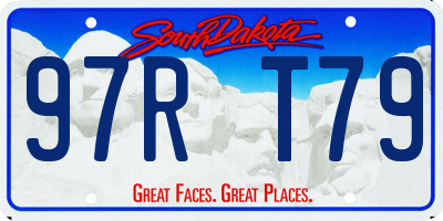 SD license plate 97RT79